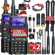 BAOFENG Ham Radio AR-5RM 10W Handheld GMRS Radios Long Range Rechargeable Tactic