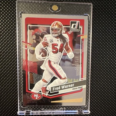 2023 Panini Donruss Fred Warner Press Proof Silver /100 49ers #270