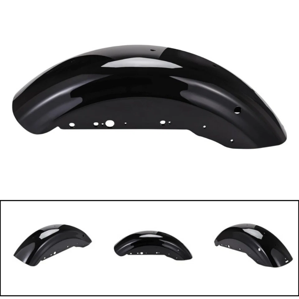 Rear Fender Gloss Black For Harley Davidson Sportster XL883 XL1200 48 72 2004-up - Image 3 of 4