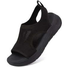 Women's Walking Sandals Arch Support Orthotic Comfort Slip-On Sport Sandals O...