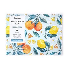 Premium Watercolor Paper Pad B5 15 Sheets 140lb 300gsm 100 Percent Cotton Art