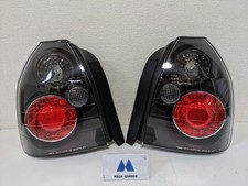 For Honda EK Civic 3 Door Hatchback Euro Tail Light Lamps Black