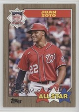 2022 Series 2 1987 Topps All-Star Baseball Gold 4/75 Juan Soto #87AS-13 0l7e