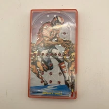 Vintage Mini-Mate Lucky Ball Hand Held  Mini FOOTBALL  Pinball ~ 1976 Bluebox