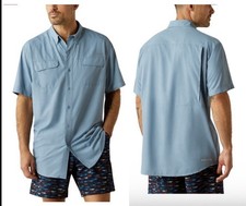 NEW Ariat AriatTek VentTEK Outbound Shirt Blue Button Down Mens Large