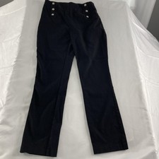 Fitted Cropped women s dress pants black size 6 Sku 31