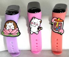 Children Silicone Digital LED Waterproof Sports Wristwatch, Gift 