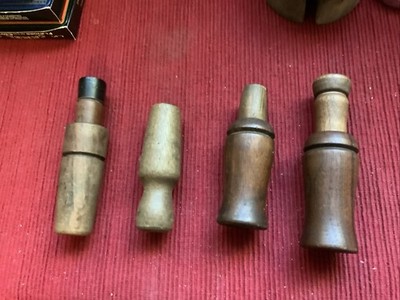Lot Of 2Vintage  LOHMAN Mfg 2 Unmarked  Calls. Deer Calls I Think