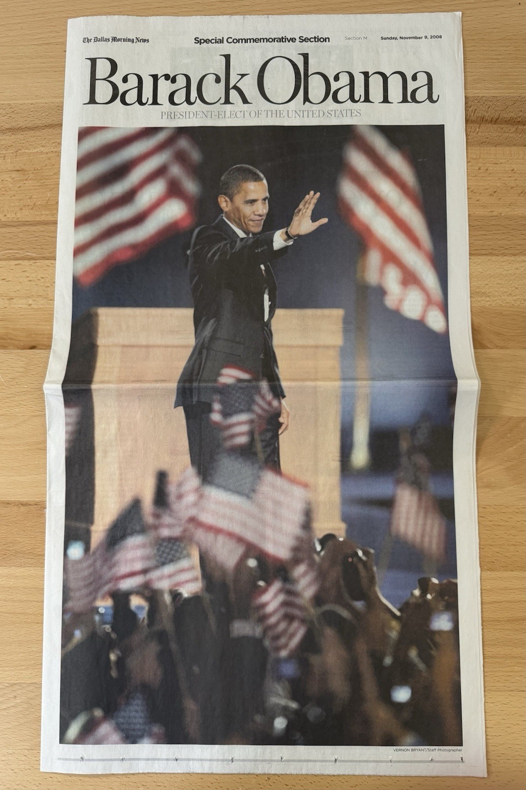 Dallas Morning News Barack Obama Change Has Come &Amp; Election Day Nov 5 &Amp; 9 2008