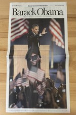 Dallas Morning News Barack Obama Change Has Come & Election Day Nov 5 & 9 2008