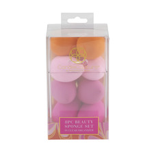 8pc Makeup Sponge Set   Blending Puffs with Organizer Case, Pink