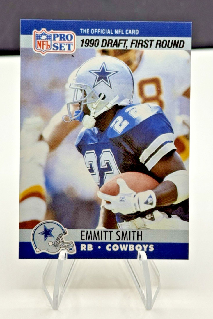 1990 Pro Set Emmitt Smith First Round Draft Rookie #685 Dallas Cowboys RC