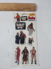 Vintage New 1985 WWF Wrestling Puffy Stickers Hulk Hogan Superfly Big John Studd