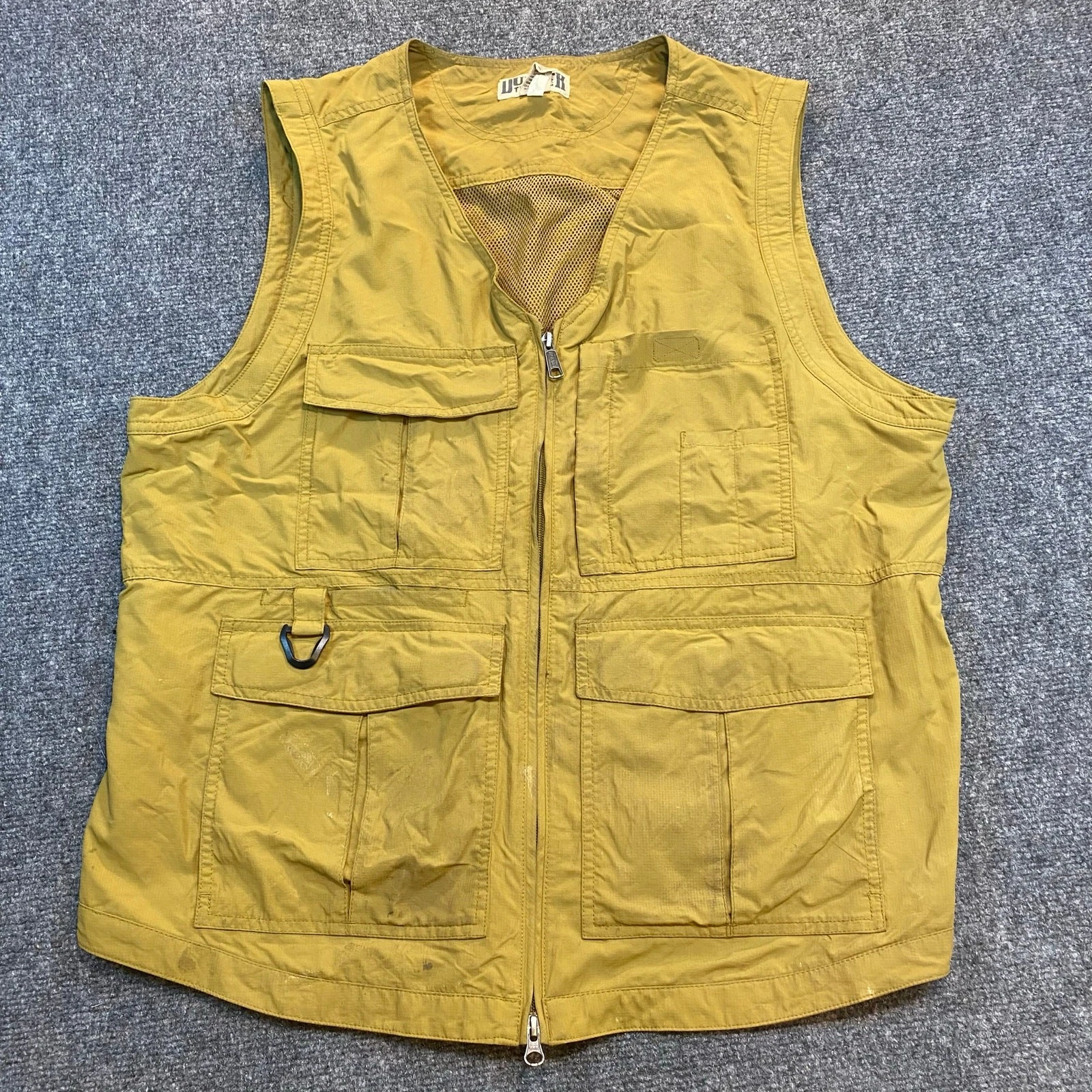 Duluth Trading Co. Mens Large Nylon Utility Vest Jacket Pockets Work Fishing
