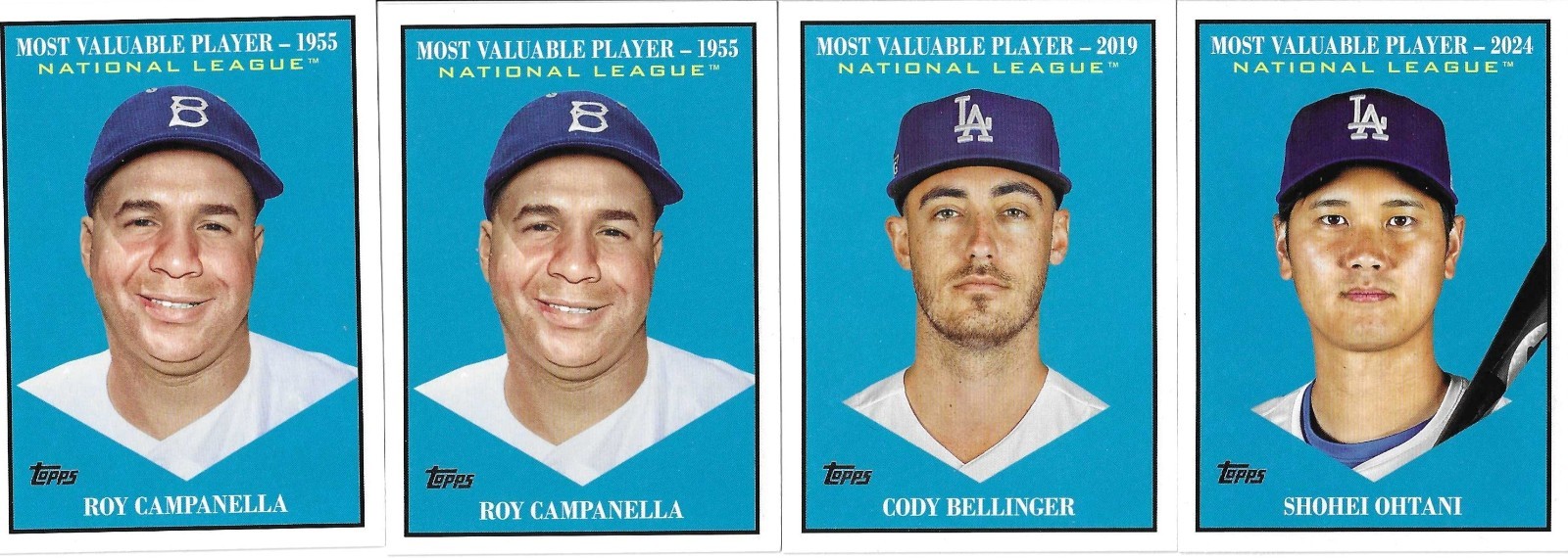 2025 Topps Update LOS ANGELES Dodgers 4 CARD MVP  LOT  w OHTANI