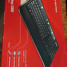Microsoft Wireless Media Desktop 1000 Keyboard  Mouse, Wireless, Spill-Resista  