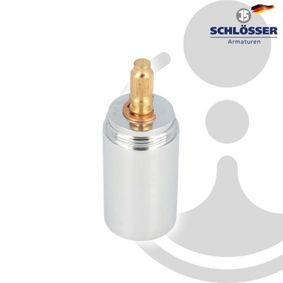JS Verlängerung 40 mm für UP-Ventil und Montageblock, Messing verchromt