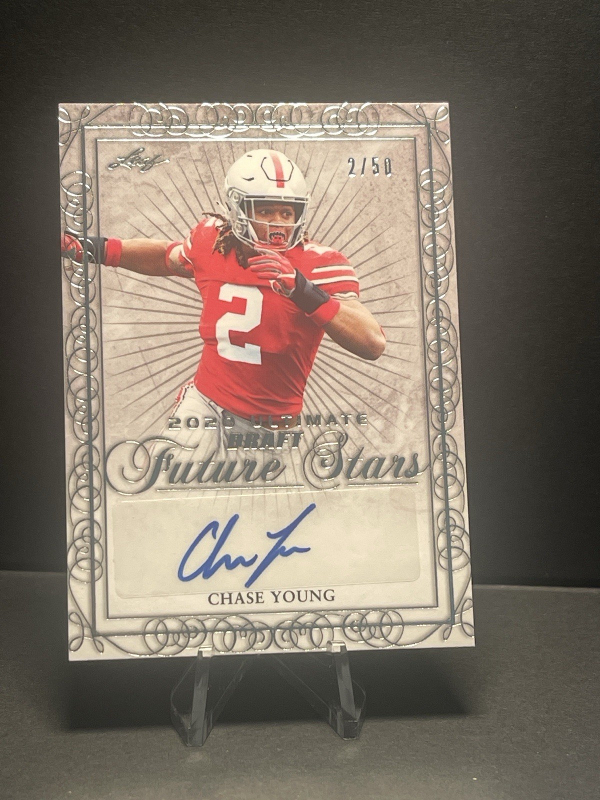 Chase Young Leaf Ultimate Draft Future Stars Autographs #CY1 Base