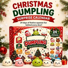 Christmas Dumpling Squishy Advent Calendar 24 Days Countdown Mystery Surprise