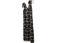 NWT BANANA REPUBLIC Print Tie Shoulder Long Dress Size Medium
