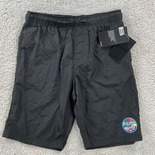 Hurley Boys Hybrid Shorts Black Quick Dry Mesh Lined Swim Trunks Medium 10-12