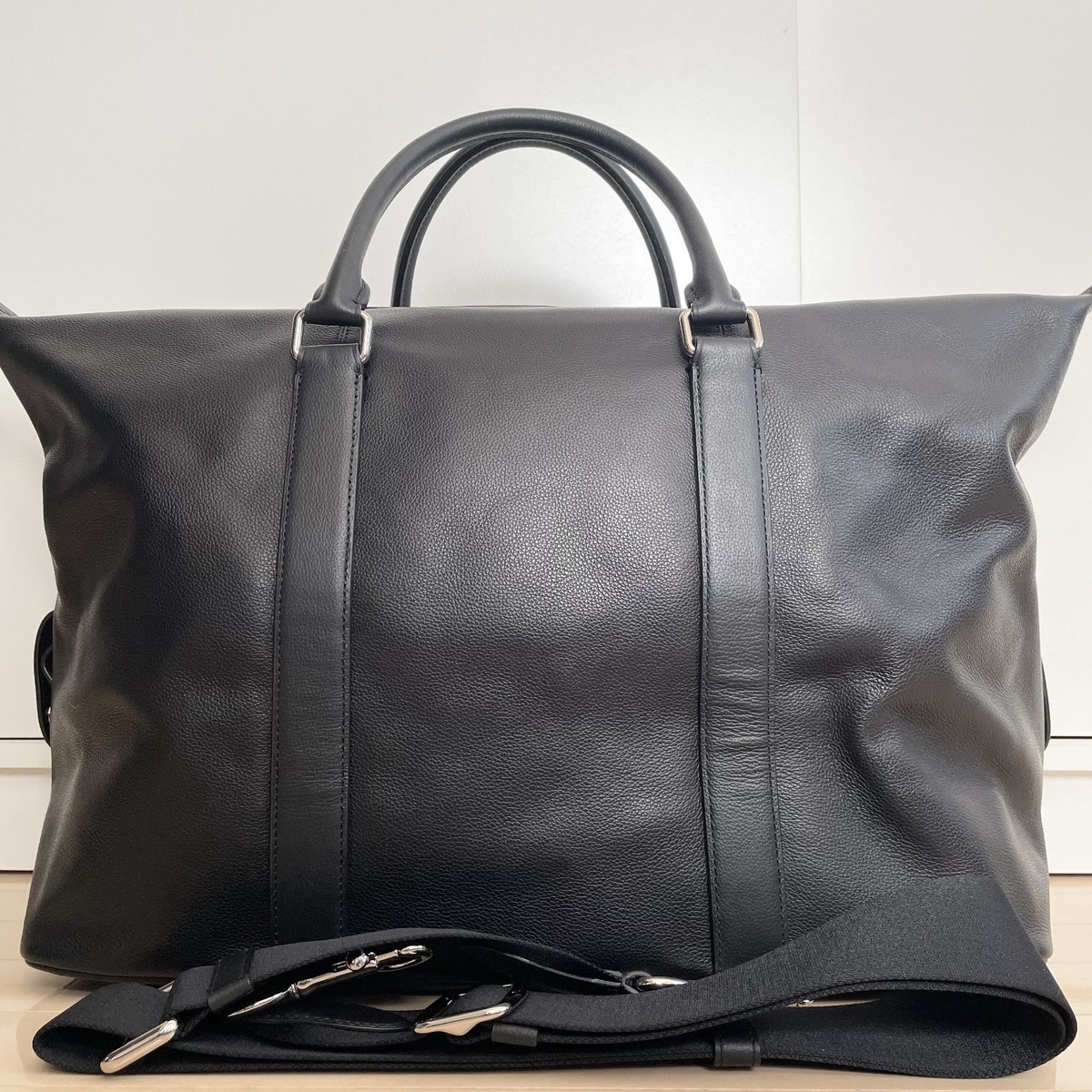 COACH 54765 Voyager Bag Boston Bag Leather Black 2way Bag Big