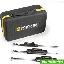 Diamond Grit Sharpening Kit Knives Ceramic Leather Strop Serrated Blade Edge New