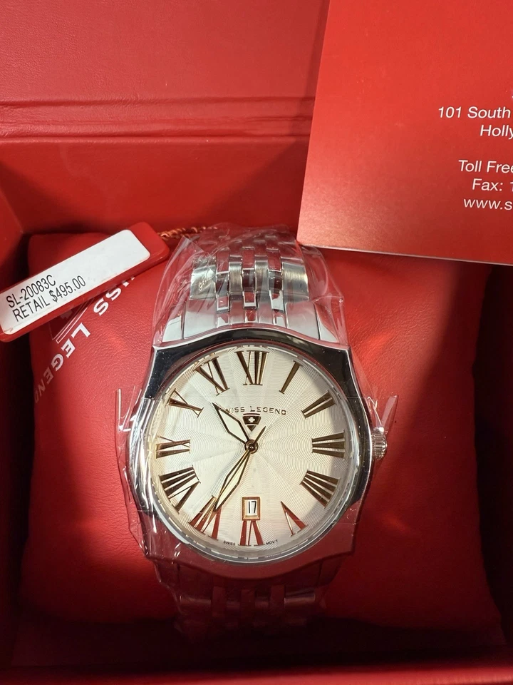 NWT NOS Swiss Legend 200083c Classic SL men's watch NEW OLD STOCK - image 2 of 4