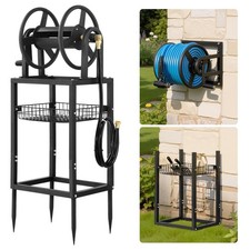 Uimoso Freestanding Hose Reel For 125 Ft Of 58-inch Hose Wall-mount Option