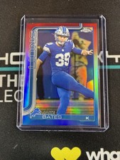 2025 Topps Chrome Football Jake Bates #105 Red White & Blue - Lions
