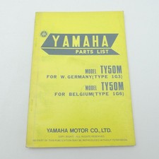 Yamaha TY 50 M Ersatzteilkatalog Ersatzteilliste Parts List Handbuch C6796