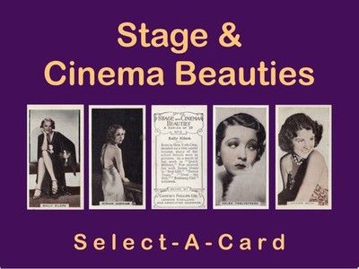 Phillips STAGE & CINEMA BEAUTIES (Serie 'B' 1934) - Select-A-Card