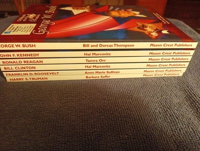 Childhoods of the Presidents 6 Volume Set FDR, Reagan, Kennedy, Bush more 