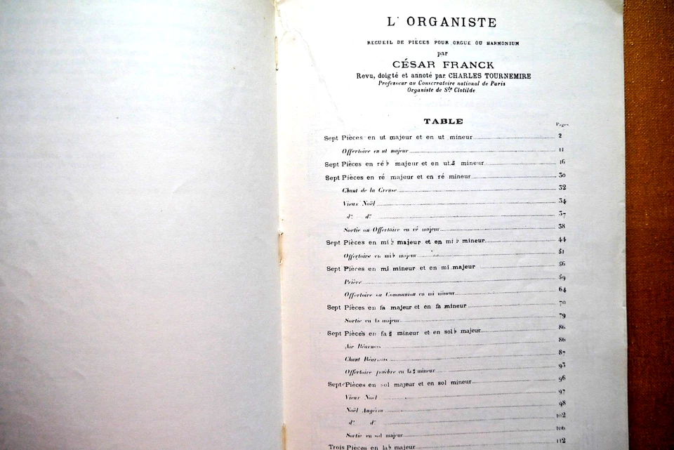 L organiste par Cesar franck , orgue ou harmonium , Enoch editeurs - Photo 4/4