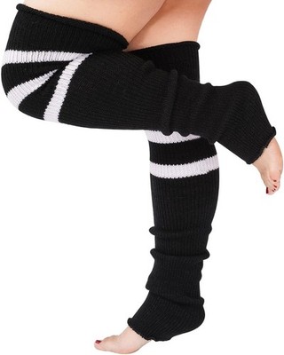 Plus Size Leg Warmers for Women, Long Knit Leg Warmers Over Knee Thigh High Sock