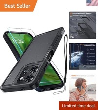 Rugged Shockproof Case for Moto G Power 5G 2025 with Screen Protector  Lanyard