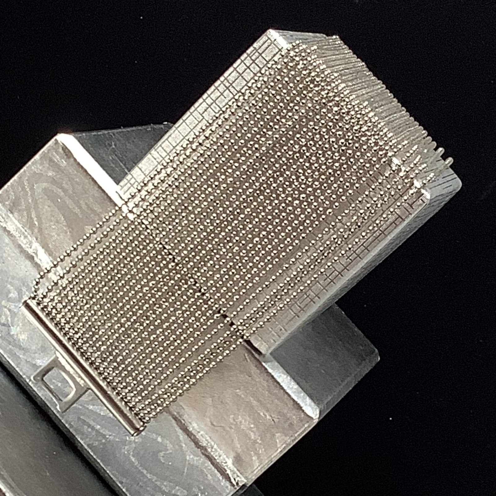 Simulated Liquid Silver Multi Strand Ball Bead Ch… - image 19