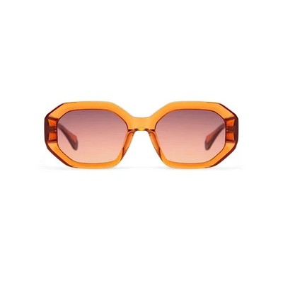 Gigi Studios CITRUS 6944/9 Geometric Orange Sunglasses 9 53 Womens 53-19-145 EUC