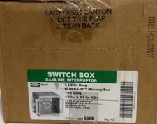 Raco 696B - 2 Gang Block Loc Masonry Box (1 Case Of 12ea New)