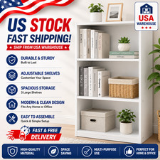 Mainstays 3-Shelf Bookcase with Adjustable Shelves, White