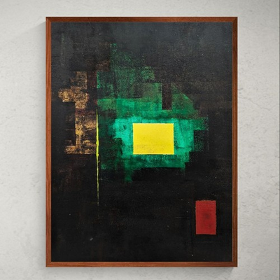 #ad Original Art Abstract Acrylic Painting 9x12 on Art Paper. #x27;Tear in Spacetime 3#x27; $34.00