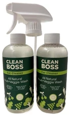 #JOY CleanBoss Eat Cleaner Fruit & Veggie Natural Wash & Preserver 12 oz, 2 Pack