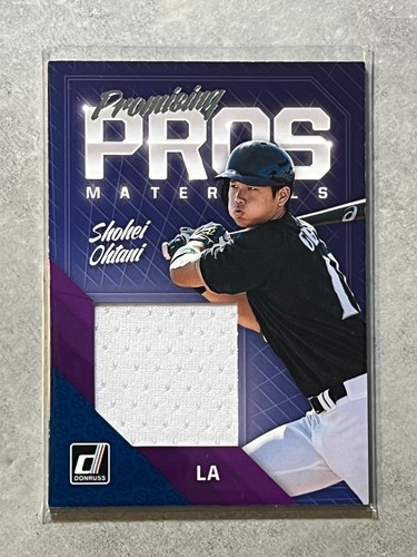 2018 Panini Donruss Promising Pros Materials #PPM-SO Shohei Ohtani RC