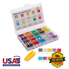 Mini Car Fuse Kit 120 Pieces Assortment Automotive Blade Fuses for Car RV Truck