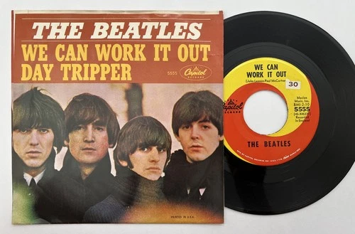 BEATLES "We Can Work It Out / Day Tripper" 45 Capitol Picture Sleeve VG++ CLEAN!