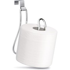 Over The Tank Toilet Paper Holder Chrome Bathroom Toilet Paper Roll Storage