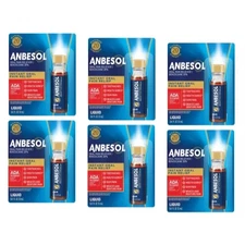 6 Pack Anbesol Liquid Maximum Strength 0.41Oz Each