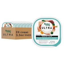 Nutro Ultra Wet Dog Food Senior Pate Trio Proteins Chicken Lamb Whitefish 3.5oz 