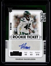 2021 Panini Contenders Rookie Ticket Auto Hamsah Nasirildeen #228 F
