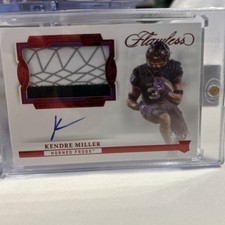 2023 Panini Flawless Collegiate - Kendre Miller Auto #RPAH-KEM Red /20
